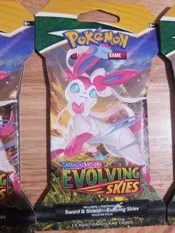 Pokemon TCG Evolving Skies Booster Pack - Sealed Lot of 4 Packs - Image 3