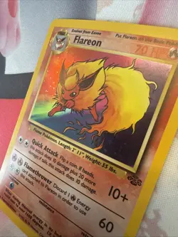 💎 1999 Pokemon NM-MINT Flareon Holo Rare 03/64 Jungle - Image 3