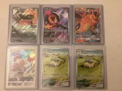 Pokemon Card Lot Collection 6 Cards - Image 1