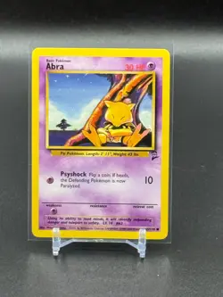 2000 Pokemon Base Set 2 Abra #65 - Image 1