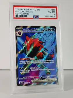 N's Zoroark EX - Journey Together - POKEMON 175/159 - Ultra Rare - PSA 8 - Image 2