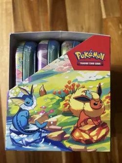 Pokemon Prismatic Evolutions Mini Tin Display (Sealed Tins) - Image 2