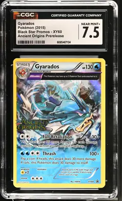 CGC 7.5 Gyarados Ancient Origins Prerelease XY60 Holo Pokemon Card - Image 1