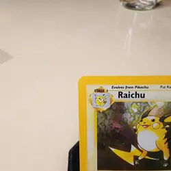 Raichu 16/130 Base Set 2 Holo Rare Pokemon Card - Image 3