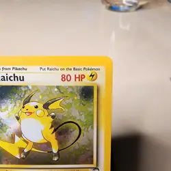 Raichu 16/130 Base Set 2 Holo Rare Pokemon Card - Image 4