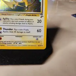 Raichu 16/130 Base Set 2 Holo Rare Pokemon Card - Image 5