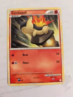 CYNDAQUIL - 61/123 - HeartGold SoulSilver HGSS - Pokemon Card - NM - Image 1