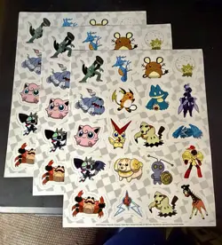 Lot Of 10 Pokemon Sticker Sheets 2023 League Promo Pokemon CCG TCG Pikachu - Image 3