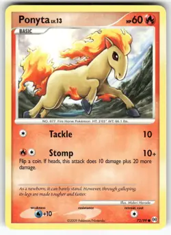 Ponyta (72) Arceus Common Pokemon Lightly played - Image 1