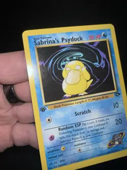 Pokemon TCG Sabrina's Psyduck 1st Edition Gym Challenge 99/132 NM - Image 4
