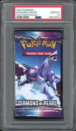 PSA 10 Gem 2007 Pokemon Diamond & Pearl Base Palkia & Lucario Booster Packs - Image 1