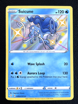 Suicune SV022/SV122 Shining Fates Shiny Rare Holo Pokemon TCG - NM - Image 1