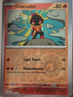 Charcadet Reverse Holo LP | SV08: Surging Sparks (SSP) 033/191 | Pokemon - Image 1