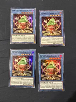 Yugioh! 4x Impcantation Chalislime GEIM-EN047 - 1st Edition Rare - Image 1