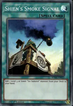 Shien's Smoke Signal 1st Ed Super Rare SPWA-EN015 Yu-Gi-Oh! - Image 1