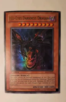 Red-Eyes Darkness Dragon - SD1-EN001 - 1st - Ultra Rare - MP - Image 1