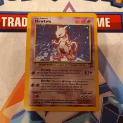 Pokemon Mewtwo Base Set 2 Holo Rare 010/102 1999 60HP Card TCG Card Stock - Image 1