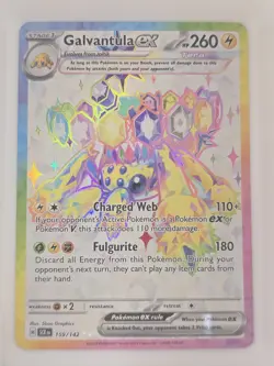 Galvantula ex 159/142 Stellar Crown Ultra Rare Full Art Pokemon Card - Image 1