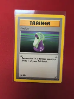 Pokemon Base Set Trainer Potion, Shadowless 1st Edition Card 94/102 - Image 1