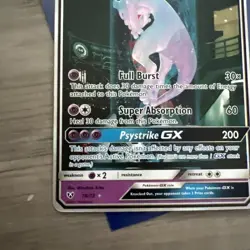 Pokemon TCG Shining Legends Mewtwo GX Secret Rare Card 78/73 - Image 5