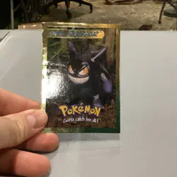 1999 Hasbro Toy Wishes Magazine Pokemon Gold Foil Card GENGAR - Image 1