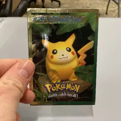 1999 Hasbro Toy Wishes Magazine Pokemon Gold Foil Card Pikachu - Image 1