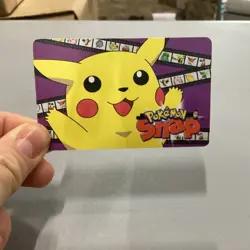 1999 Pikachu Pokemon Snap Blockbuster Video Card - Image 1