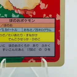 Pokemon Cards Bandai Topsun Flareon No.136 Blue Back 1997 VG Japanese h68 - Image 5