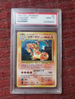 Pokemon Charizard Japanese CD Promo Holo PSA 9 006 1998 Card - Image 1