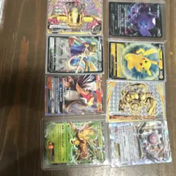 Pokemon TCG 8 Holo Cards Lot Pikachu Lucario GX Raichu GX Mewtwo EX English - Image 1