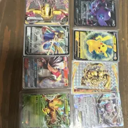 Pokemon TCG 8 Holo Cards Lot Pikachu Lucario GX Raichu GX Mewtwo EX English - Image 2