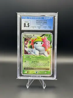 CGC 8.5 Shaymin LV.X 2009 Platinum 126 & 127 Holo Pokemon Card Set With Subgrade - Image 2