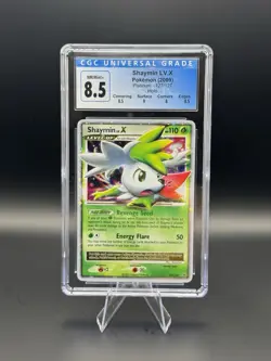 CGC 8.5 Shaymin LV.X 2009 Platinum 126 & 127 Holo Pokemon Card Set With Subgrade - Image 4