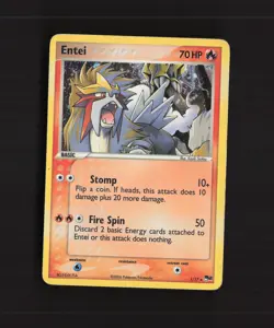 Entei 1/17 POP Series 2 Holo Rare Pokemon Card MP - Image 1