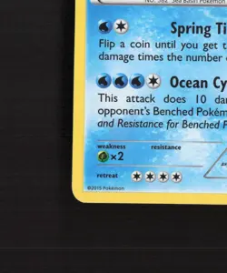 Kyogre XY51 XY Black Star Promo Holo Pokemon Card LP - Image 5