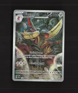 Kingambit SVP 130 Scarlet & Violet Full Art Black Star Promo Pokemon Card NM - Image 1