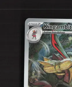 Kingambit SVP 130 Scarlet & Violet Full Art Black Star Promo Pokemon Card NM - Image 3