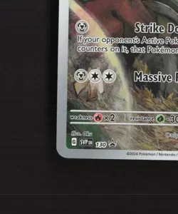 Kingambit SVP 130 Scarlet & Violet Full Art Black Star Promo Pokemon Card NM - Image 5