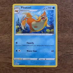 Pokemon TCG Floatzel 039/172 Brilliant Stars Uncommon 110HP Regular English Card - Image 1