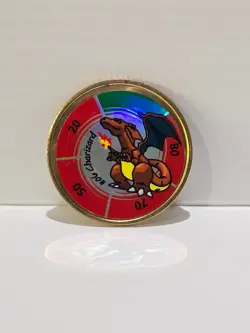 Vintage 1999 Hasbro Pokemon Battling Coin - Charmander #04 💎 CASE-FRESH | Unse - Image 1