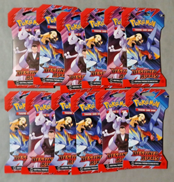 Pokemon TCG DESTINED RIVALS Sleeved Booster Packs New Sealed Lot of 12 Packs - Image 1