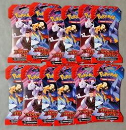 Pokemon TCG DESTINED RIVALS Sleeved Booster Packs New Sealed Lot of 12 Packs - Image 2