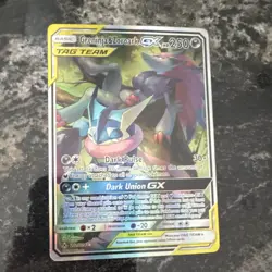 Pokemon Greninja & Zoroark GX TAG TEAM Ultra Rare Holo Unbroken Bonds 201/214 - Image 1