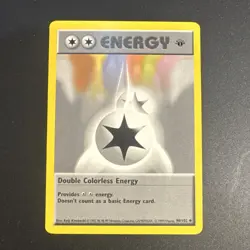 Pokemon TCG Double Colorless Energy 1st Edition Shadowless Base Set - Image 1