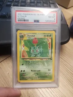 IVYSAUR SOUTHERN ISLANDS PSA 9 POKEMON PROMO #5 MINT 2001 - Image 1