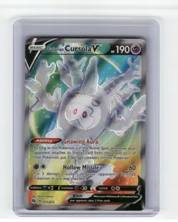 Galarian Cursola V (Full Art) Champion's Path Ultra Rare,Holo Pokemon NM - Image 1