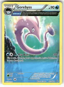 Gorebyss (Alpha) XY - Primal Clash Rare Pokemon Lightly played - Image 1