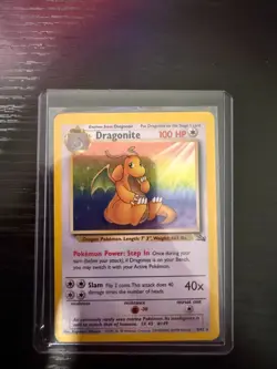 Dragonite - 4/62 Fossil Unlimited Holo Rare Pokemon - LP/MP - Image 1