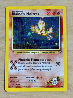 2000 Gym Heroes Pokemon Blaine's Moltres #1/132 Holo Rare Unlimited - Image 1