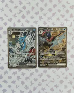 Pokemon TCG Lot Of x2 Shrouded Fable Promos, Kingdra ex 131, Greninja ex 132, NM - Image 1